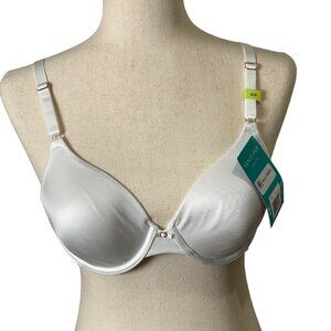NWT Vanity Fair Women Size 36B Style #75346 Full Coverage Front Adjust White Bra